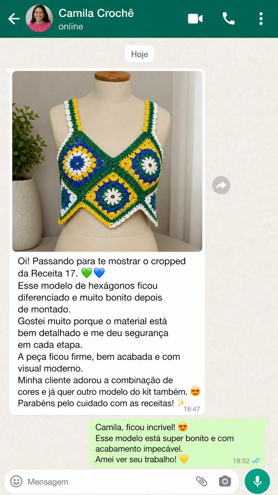 Depoimento de aluna