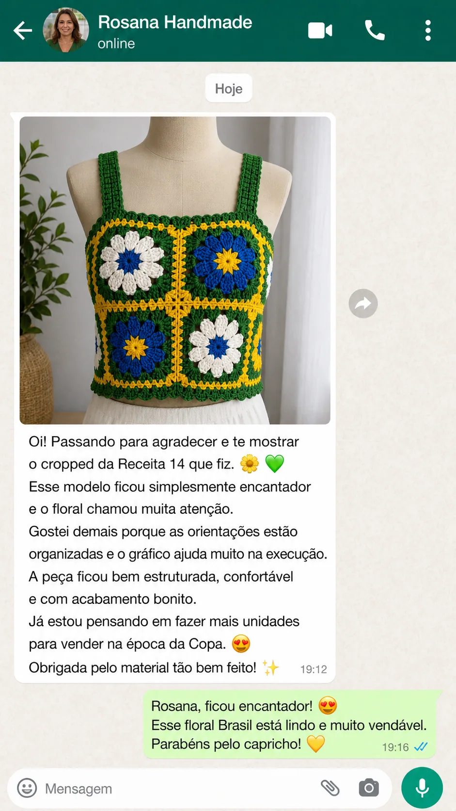 Depoimento de aluna