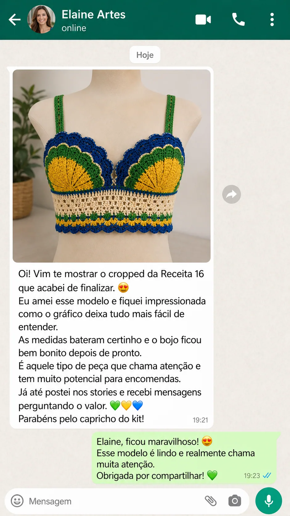 Depoimento de aluna